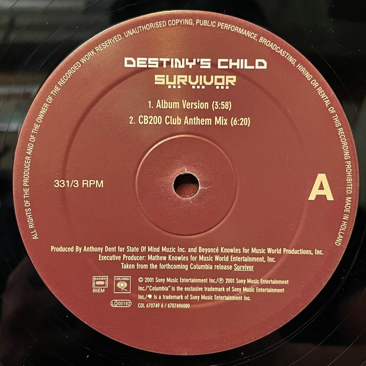 SURVIVOR/DESTINY'S CHILD/中古レコード通販 SOUL CLAP（ソウルクラップ）
