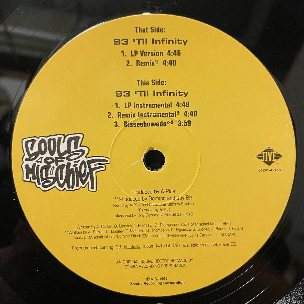 93 'TIL INFINITY/SOULS OF MISCHIEF/中古レコード通販 SOUL CLAP