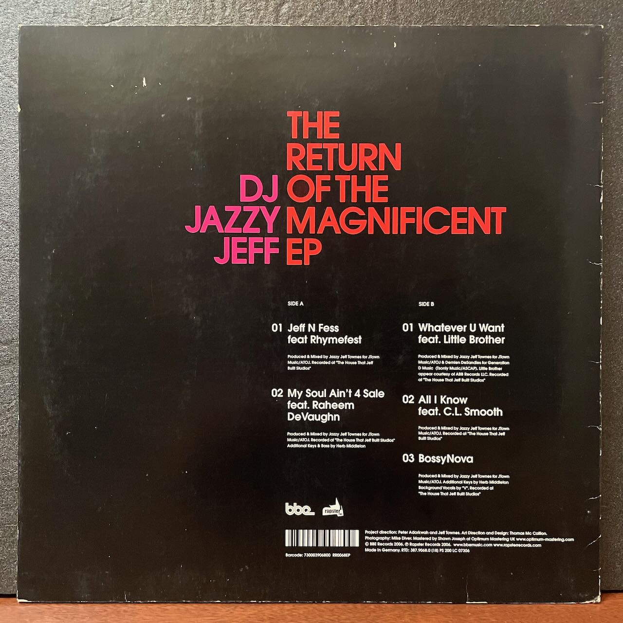 THE RETURN OF THE MAGNIFICENT EP/DJ JAZZY JEFF/中古レコード